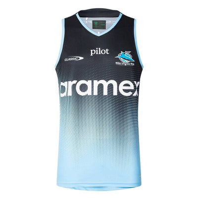 CLASSIC SHARKS MENS PRO TRAINING SINGLET CSI-CSR25MSI1
