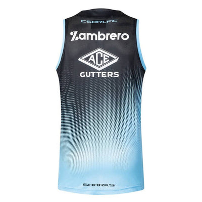 CLASSIC SHARKS MENS PRO TRAINING SINGLET CSI-CSR25MSI1