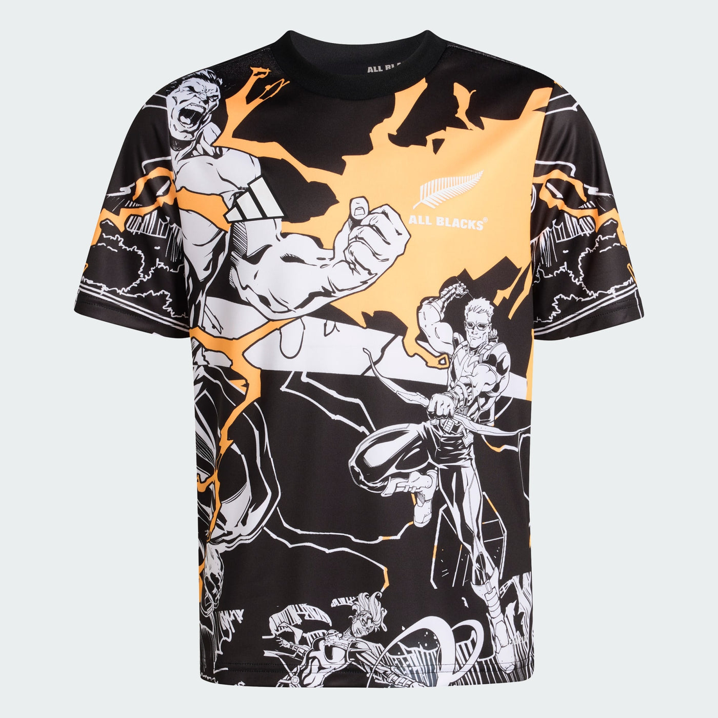 ADIDAS ALL BLACKS CAP RUN JERSEY J YOUTH 26