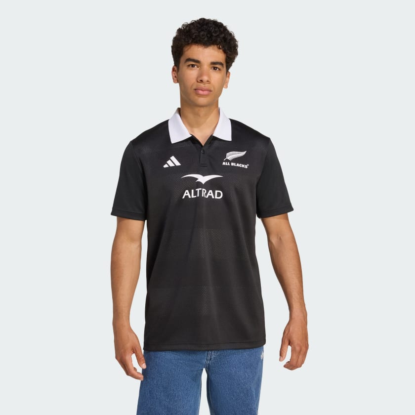 ADIDAS ALL BLACK SUPPORTERS POLO