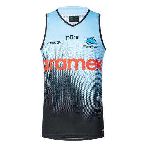 CLASSIC SHARKS MENS PRO TRAINING SINGLET CSI-CSR25MSI1