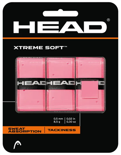 HEAD XTREME SOFT OVERGRIP 3PACK PINK 285104