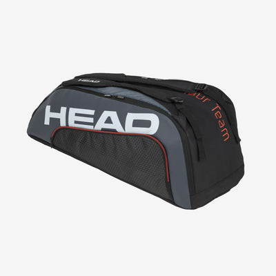 HEAD 22 TOUR TEAM 9 RACQUET SUPERCOMBI BKOR 283432