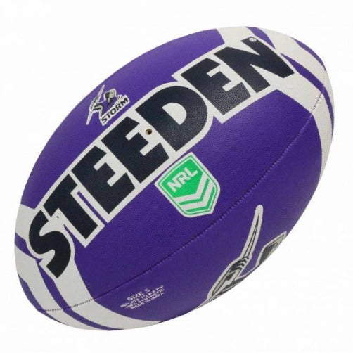 Steeden Nrl Supporter Storm Rugby Ball 19761Sto