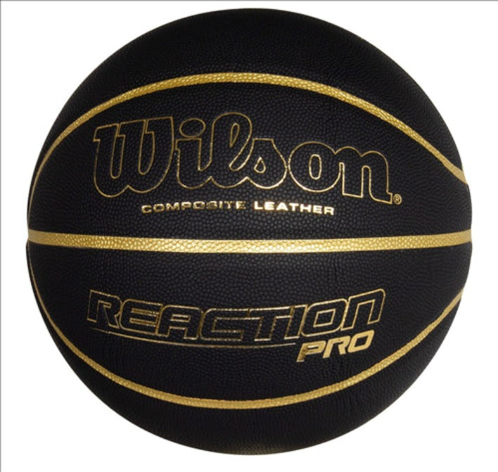 WILSON REACTION PRO GOLD METALLIC BASKETBALL WTB10137-BL